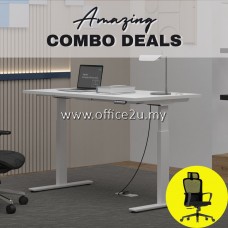 COMBO-EHT : EHT SERIES ELECTRICAL HEIGHT ADJUSTABLE TABLE WITH UTOPIO HIGHBACK MESH CHAIR COMBO-EHT : EHT SERIES ELECTRICAL HEIGHT ADJUSTABLE TABLE WITH UTOPIO HIGHBACK MESH CHAIR